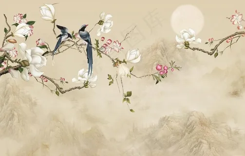 中式花鸟图片 中式花鸟图片
