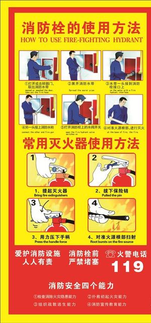 消防栓的使用方法图片