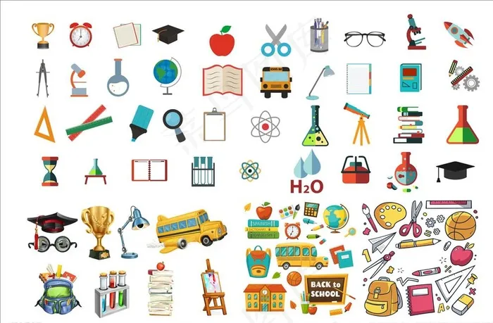 学习办公用品图片cdr矢量模版下载