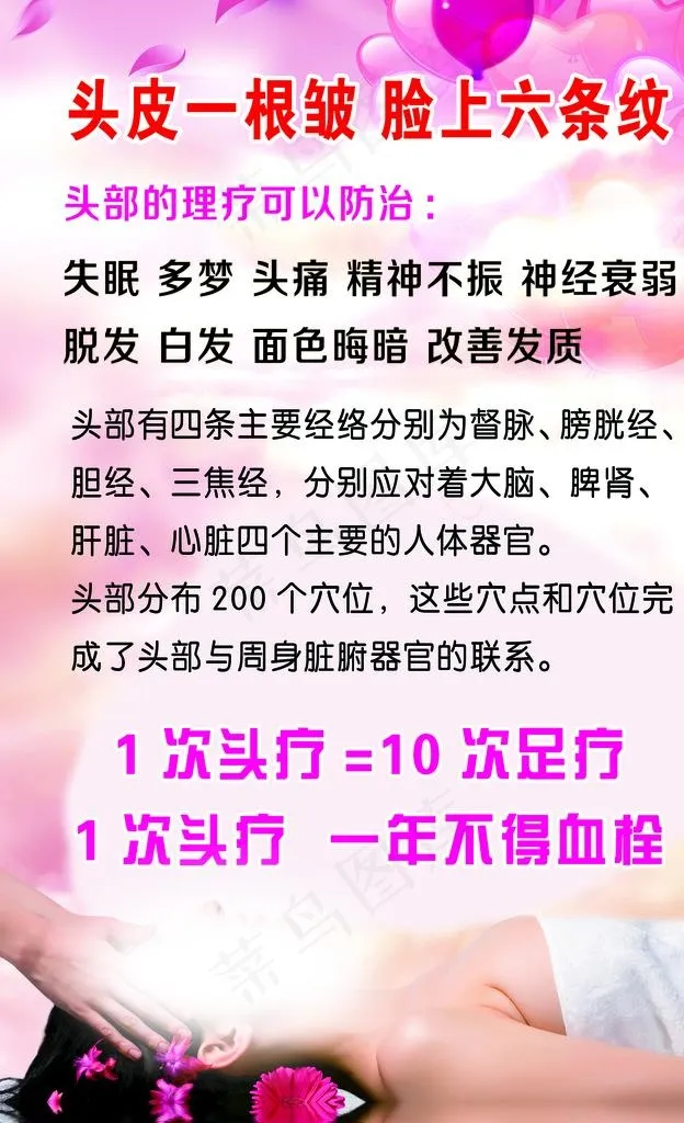 头疗的好处图片(1701X2551(DPI:72))psd模版下载