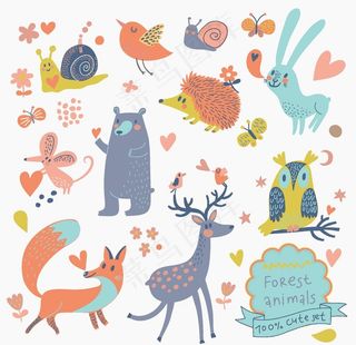 动物卡通素材图片