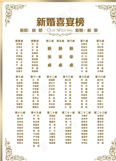 新婚喜宴榜图片 新婚喜宴榜图片