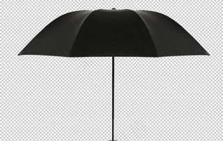 雨伞折叠伞黑色防晒背景海报素材图片