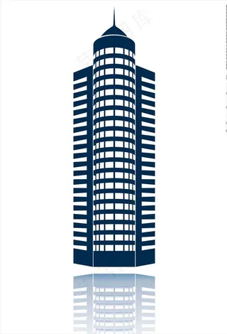 高楼剪影图片