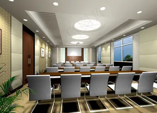 某会议室装修效果图图片