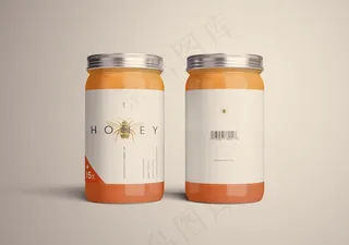 蜂蜜罐样机图片