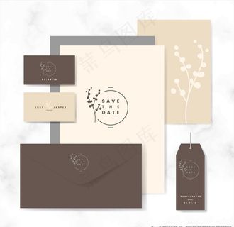 文艺的北欧风信纸和信封图片