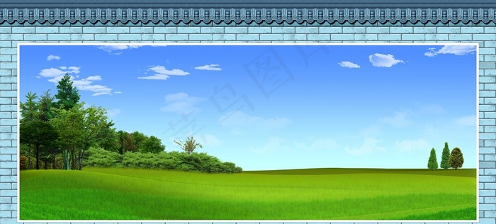 围挡喷绘模板图片