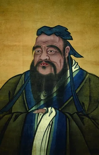 孔子像图片