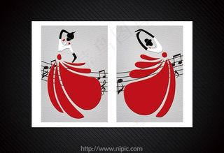 音乐舞蹈教室抽象画图片