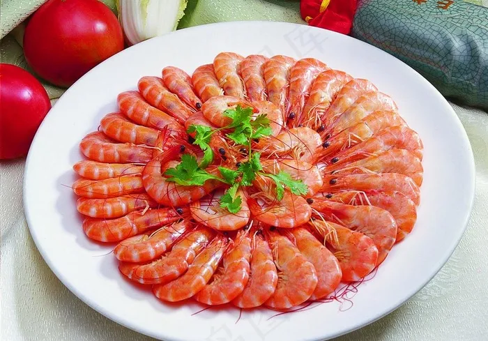 白灼基围虾图片