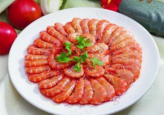 白灼基围虾图片