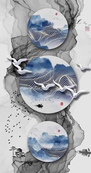 抽象装饰画图片