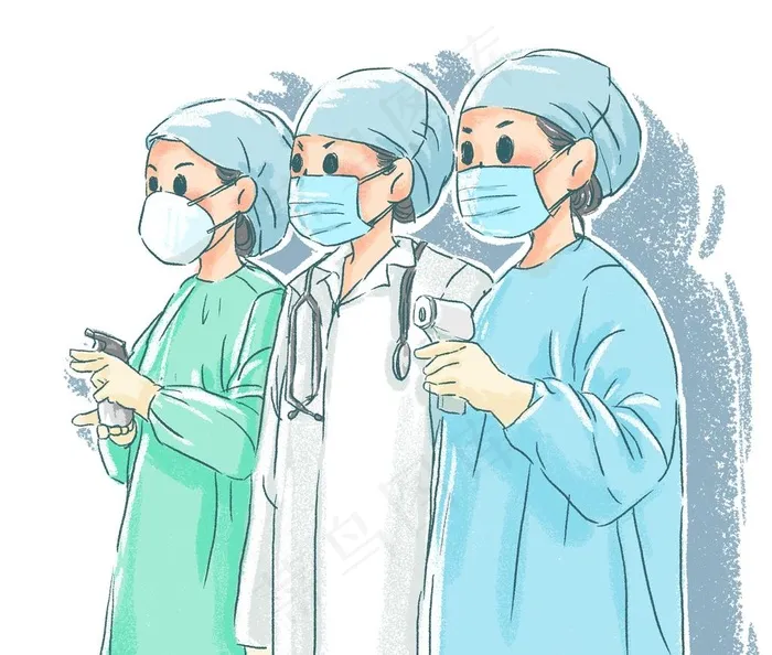 医护人员图片psd模版下载