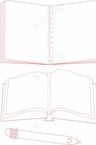 翻开的书图片