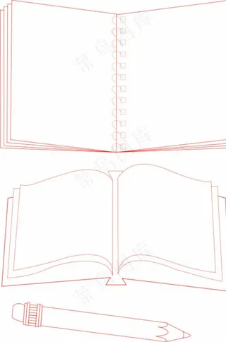 翻开的书图片