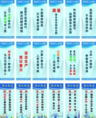 工厂车间安全生产标语图片