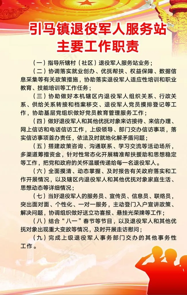 退役军人图片(2362X3543(DPI:100))psd模版下载