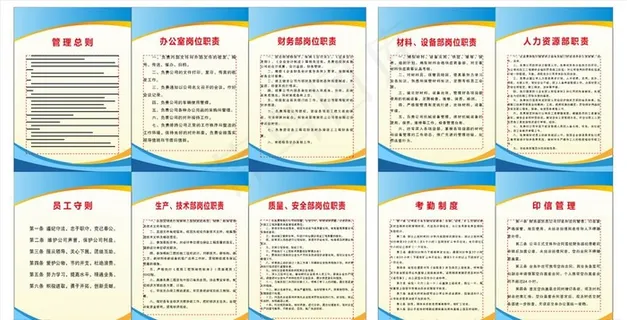 公司制度牌图片