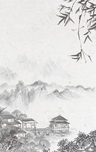 水墨素材 毛笔画素材 墨迹素材图片