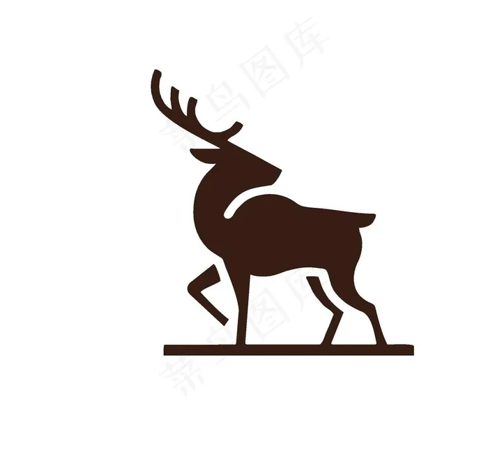 鹿logo图片ai矢量模版下载