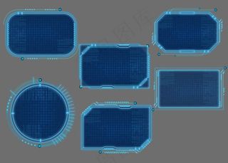 蓝色科技对话框图片