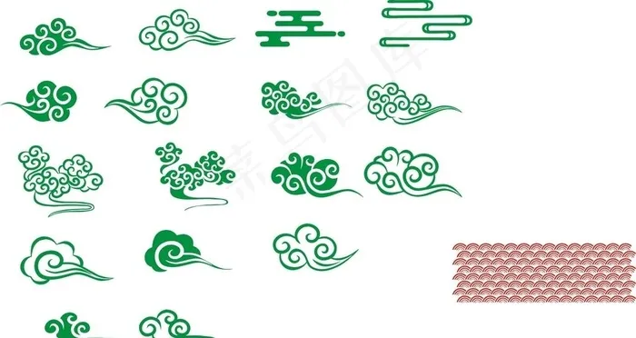 祥云图片cdr矢量模版下载