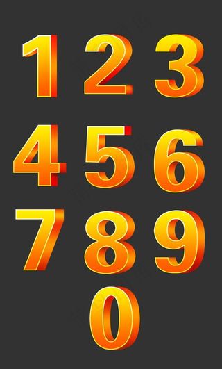 数字设计 创意数字 数字图片