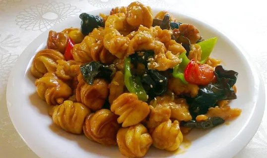 过油肉小花卷图片 过油肉小花卷图片