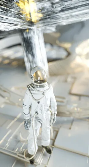 酒吧宇航员太空人3D C4D图片