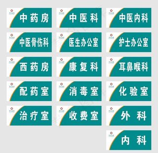 医院科室牌图片