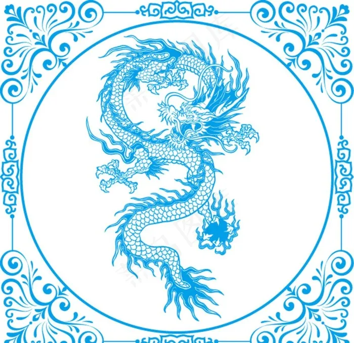 龙图片ai矢量模版下载