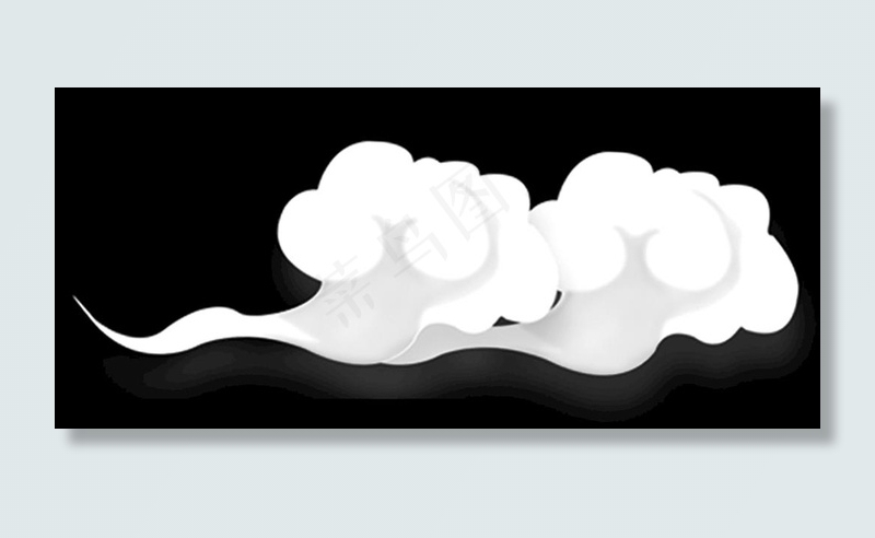 中式云朵图层图片