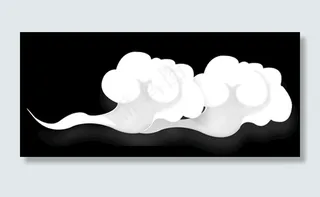 中式云朵图层图片