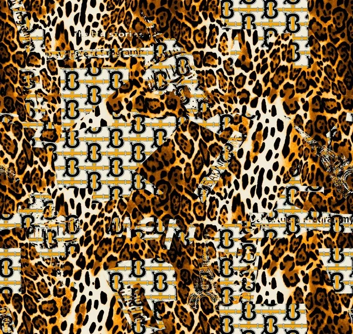 链条 豹纹 设计 大牌 图案图片