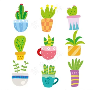 卡通仙人掌图片