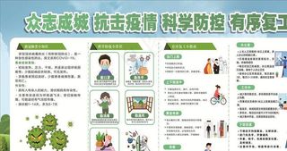 防疫宣传展板图片
