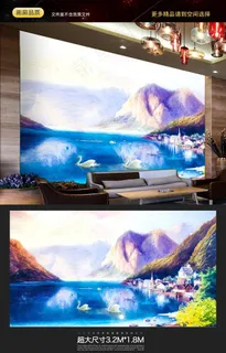 欧式电视背景墙图片