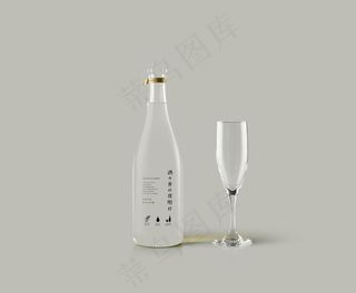 白酒 酒瓶包装样机 日式 智能图片