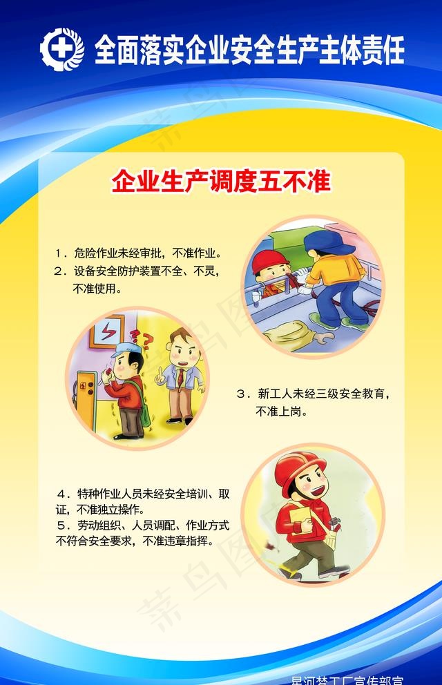 企业车间安全生产管理挂图图片(3937X6299(DPI:200))psd模版下载