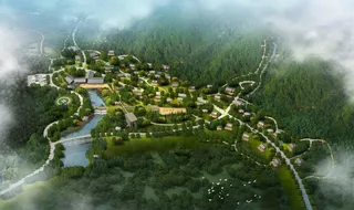 山体鸟瞰效果图图片