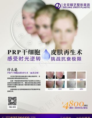 PRP血清注射海报psd图片