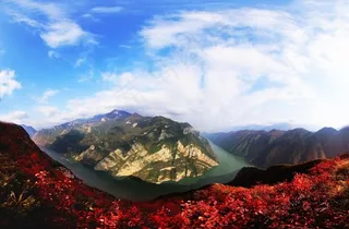 巫山红叶 巫山 巫峡图片