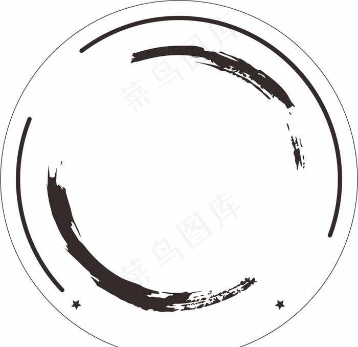 圆形艺术边框图片cdr矢量模版下载