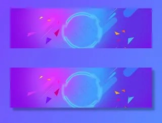 双十一活动渐变背景图片