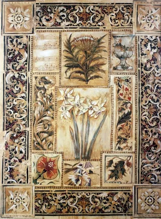 欧式复古图案花卉图片