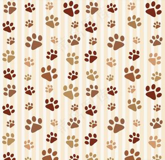 宠物脚印条纹背景图片