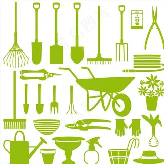 园艺元素图片
