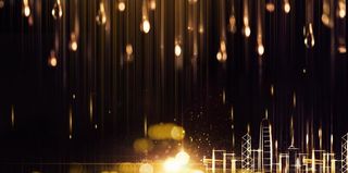 暗金光点城市开业揭幕仪式背景图片