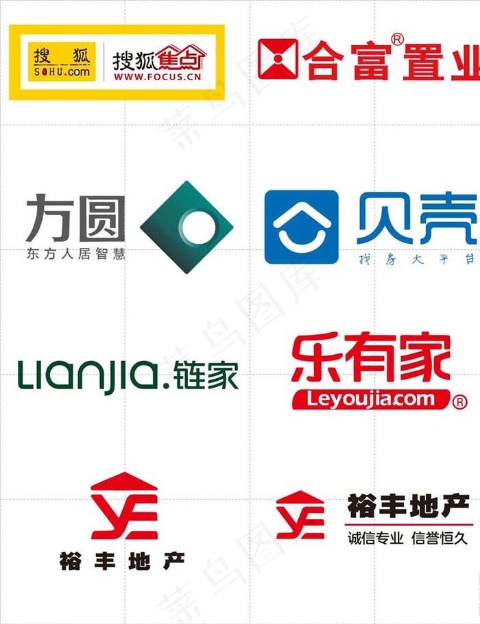 房产logo图片ai矢量模版下载
